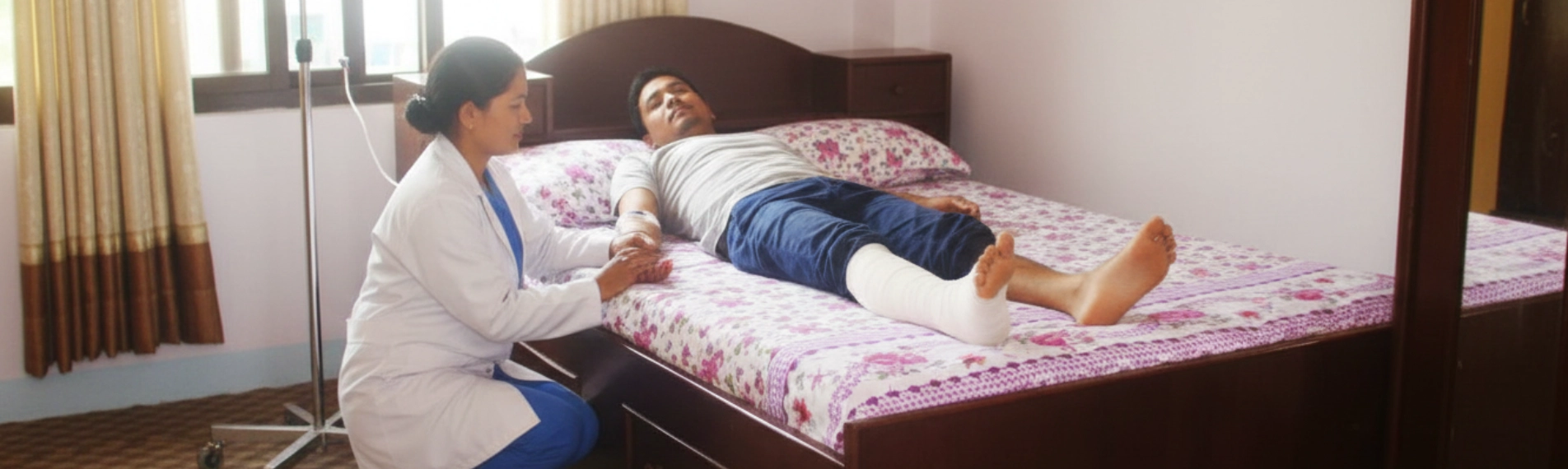 Intravenous (IV) Fluid Infusion at Home
